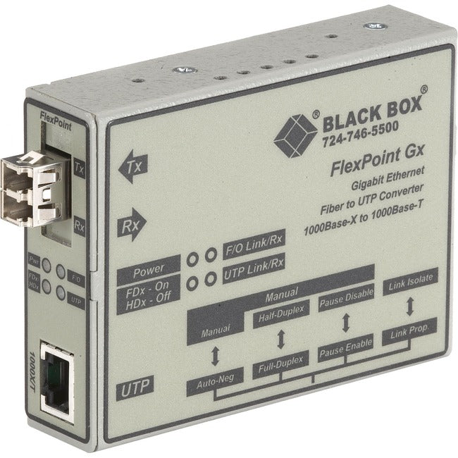 Black Box FlexPoint Modular Media Converter Gigabit Ethernet Multimode