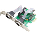 SYBA Multimedia 2-port Serial PCIe, x1, Revision 1.0a, (Full & Low Profile) - American Tech Depot