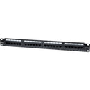 Intellinet Network Solutions 24-Port Rackmount Cat6 UTP 110-Krone Patch Panel, 1U