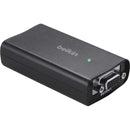 Belkin HDMI to VGA + 3.5mm Audio Adapter Video Converter - Black - 1 x HDMI (Type A) Digital Audio-Video - 1 x HD-15 Female VGA, 1 x Mini-phone Stereo Audio - 1920 x 1080 Supported - Black - American Tech Depot