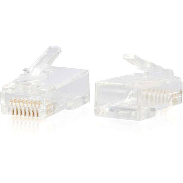 C2G RJ45 Cat6 Modular Plug for Round Solid-Stranded Cable - 50pk - American Tech Depot