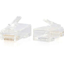 C2G RJ45 Cat6 Modular Plug for Round Solid-Stranded Cable - 100pk - American Tech Depot
