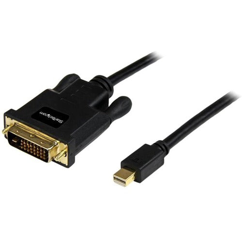 StarTech.com 3 ft Mini DisplayPort to DVI Adapter Converter Cable - Mini DP to DVI 1920x1200 - Black - American Tech Depot