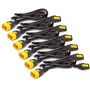APC by Schneider Electric Power Cord Kit (6 ea), Locking, C13 to C14, 1.8m, North America - American Tech Depot