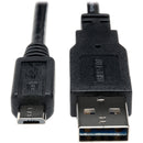 Tripp Lite 3ft USB 2.0 High Speed Cable Reversible A to 5Pin Micro B M-M - American Tech Depot