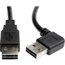 Tripp Lite 6ft USB 2.0 High Speed Reversible Connector Cable Right Angle Universal M-M - American Tech Depot
