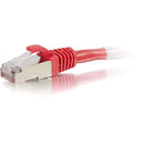 C2G-30ft Cat6 Snagless Shielded (STP) Network Patch Cable - Red - American Tech Depot