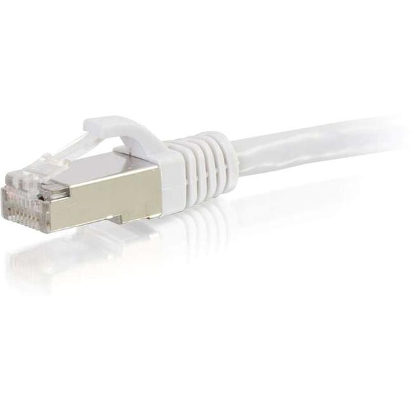 C2G-35ft Cat6 Snagless Shielded (STP) Network Patch Cable - White - American Tech Depot