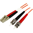 StarTech.com 1m Fiber Optic Cable - Multimode Duplex 50-125 - OFNP Plenum - LC-ST - OM2 - LC to ST Fiber Patch Cable - American Tech Depot