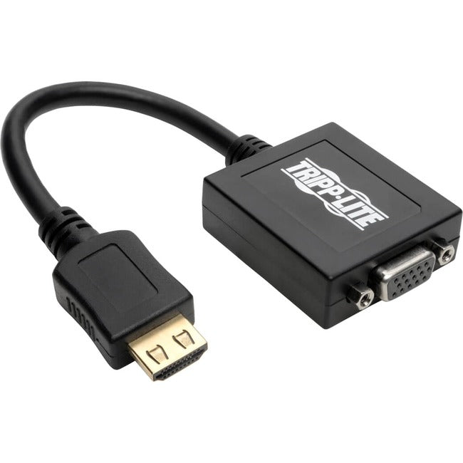 Tripp Lite 6in HDMI to VGA Adapter Converter with Audio Video for Ultrabook - Laptop - Desktop 6" - American Tech Depot