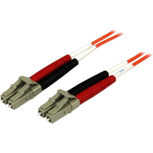 2m Fiber Optic Cable - Multimode Duplex 50-125 - OFNP Plenum - LC-LC - OM2 - LC to LC Fiber Patch Cable - American Tech Depot