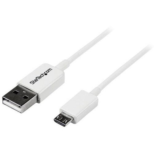 StarTech.com 2m White Micro USB Cable - A to Micro B - American Tech Depot
