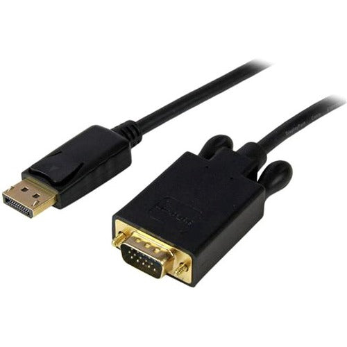 StarTech.com 3 ft DisplayPort to VGA Adapter Converter Cable - DP to VGA 1920x1200 - Black - American Tech Depot