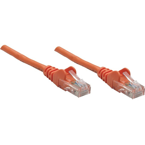Intellinet Network Solutions Cat5e UTP Network Patch Cable, 1.5 ft (0.5 m), Orange - American Tech Depot