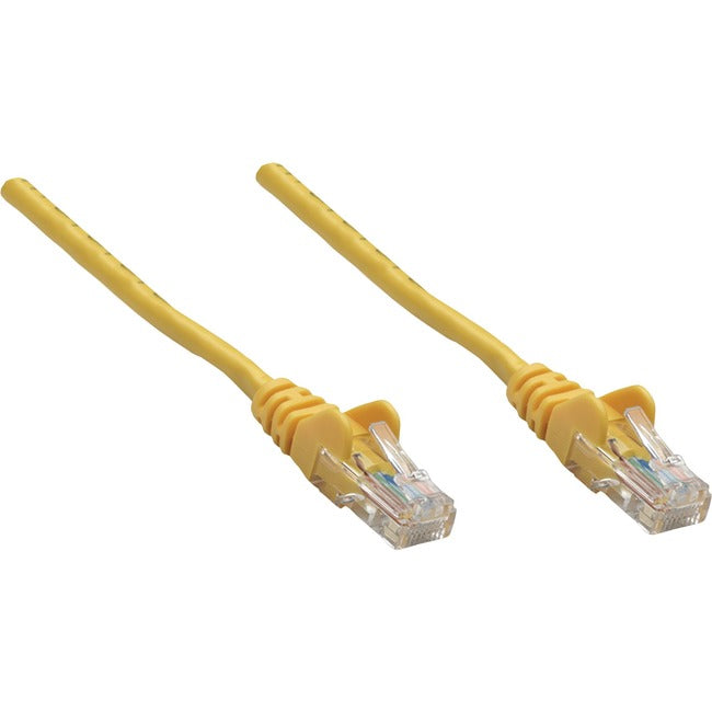 Intellinet Network Solutions Cat5e UTP Network Patch Cable, 3 ft (1.0 m), Yellow - American Tech Depot