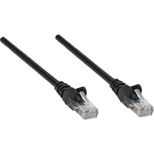 Intellinet Network Solutions Cat5e UTP Network Patch Cable, 14 ft (5.0 m), Black - American Tech Depot