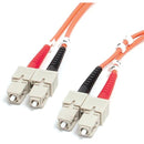 StarTech.com 1m Fiber Optic Cable - Multimode Duplex 62.5-125 - LSZH - SC-SC - OM1 - SC to SC Fiber Patch Cable - American Tech Depot