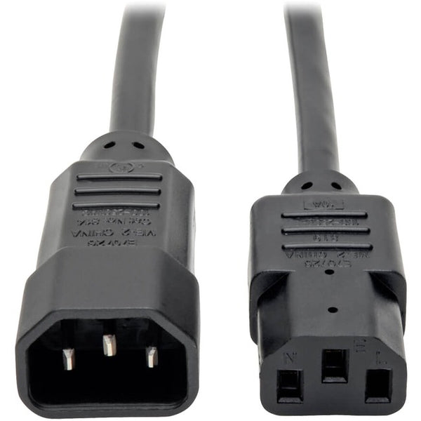 Tripp Lite 8ft Computer Power Cord Extension Cable C14 to C13 10A 18AWG 8' - American Tech Depot