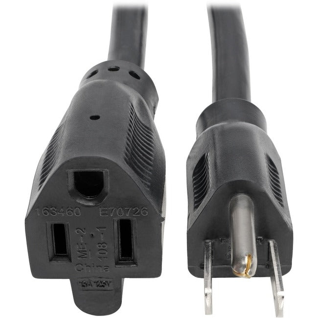 Tripp Lite 10ft Power Cord Extension Cable 5-15P to 5-15R Heavy Duty 15A 14AWG 10' - American Tech Depot
