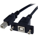 StarTech.com 3 ft Panel Mount USB Cable B to B - F-M - American Tech Depot