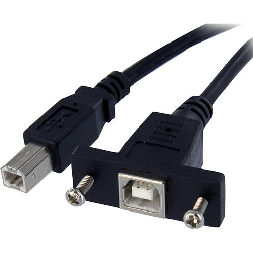 StarTech.com 3 ft Panel Mount USB Cable B to B - F-M - American Tech Depot