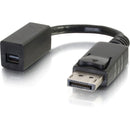 C2G DisplayPort to Mini DisplayPort Adapter - DP to Mini DP - M-F Black - American Tech Depot