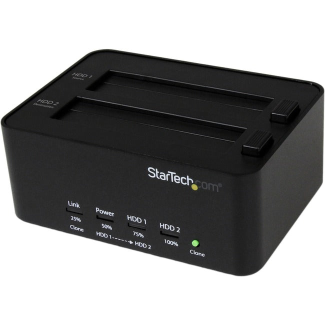 StarTech.com USB 3.0 SATA Hard Drive Duplicator & Eraser Dock - Standalone 2.5-3.5in HDD & SSD Eraser and Cloner - American Tech Depot
