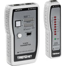 TRENDnet Network Cable Tester, Tests Ethernet, USB And BNC Cables, Accurately Test Pin Configurations up to 300m (984 ft), Local And Remote Testing, Includes BNC To Ethernet Converters, White, TC-NT2