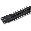 TRENDnet 8-Port Cat6 Unshielded Patch Panel, TC-P08C6, Rackmount, 10 Inch Wide, 8 x Gigabit RJ-45 Ethernet Ports, Pre-numbered Ports, 250 Mhz Connection, Color Coded Labeling, 110 IDC Terminal Blocks