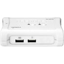 TRENDnet 2-Port USB KVM Switch And Cable Kit, 2048 x 1536 Resolution, Device Monitoring, Auto-Scan, Audible Feedback, USB 1.1, Compliant With Windows And Linux, Hot-Pluggable, White, TK-207K