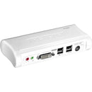 TRENDnet 2-Port DVI USB KVM Switch & Cable Kit with Audio, Manage Two PCs, 2 x USB Keyboard & Mouse Ports, 2 x Bonus USB 2.0 Ports, 2 Way Audio Support, TK-204UK