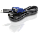 TRENDnet USB VGA KVM Cable,15 Feet, TK-CU15, Connect with TRENDnet KVM Switches, USB Keyboard-Mouse Cable and Monitor Cable