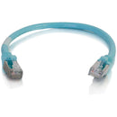 C2G 6in Cat6a Snagless Shielded (STP) Network Patch Cable - Aqua - American Tech Depot