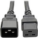 Tripp Lite 2ft Power Cord Extension Cable C19 to C20 Heavy Duty 20A 12AWG 2' 6-pack 6pc - American Tech Depot