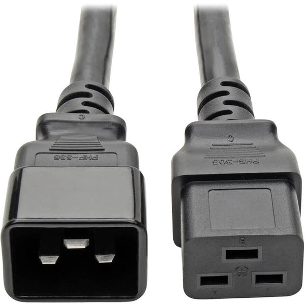 Tripp Lite 2ft Power Cord Extension Cable C19 to C20 Heavy Duty 20A 12AWG 2' 6-pack 6pc - American Tech Depot