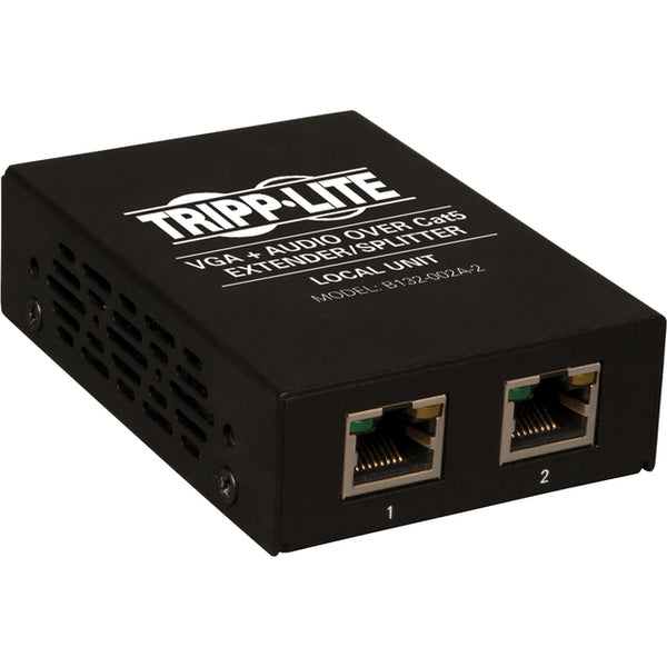 Tripp Lite 2-Port VGA with Audio over Cat5 - Cat6 Extender Splitter, Transmitter - American Tech Depot
