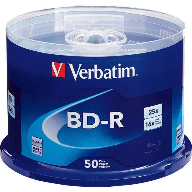 BD-R 25GB 16X with Branded Surface - 50pk Spindle