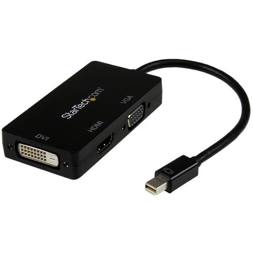 StarTech.com Mini DisplayPort Adapter - 3-in-1 - 1080p - Monitor Adapter - Mini DP to HDMI - VGA - DVI Adapter Hub - American Tech Depot