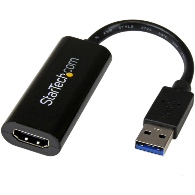 StarTech.com Slim USB 3.0 to HDMI External Video Card Multi Monitor Adapter - 1920x1200 - 1080p - American Tech Depot