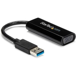 StarTech.com Slim USB 3.0 to VGA External Video Card Multi Monitor Adapter - 1920x1200 - 1080p - American Tech Depot