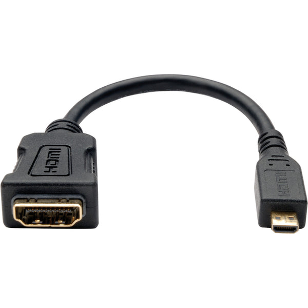 Tripp Lite 6in Micro HDMI to HDMI Adapter Converter HDMI Male Type D to HDMI Female M-F 6" - American Tech Depot
