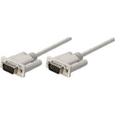 Manhattan VGA HD15M to HD15M Monitor Cable, 6', Gray - American Tech Depot