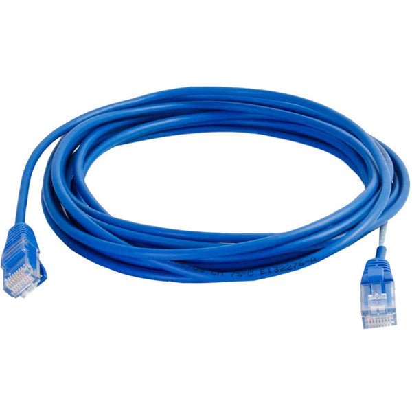 C2G 2ft Cat5e Snagless Unshielded (UTP) Slim Network Patch Cable - Blue - American Tech Depot