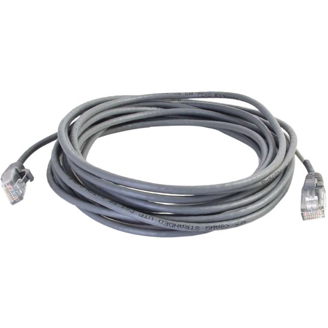 C2G 10ft Cat5e Snagless Unshielded (UTP) Slim Network Patch Cable - Gray - American Tech Depot