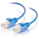 C2G 3ft Cat6 Ethernet Cable - Slim - Snagless Unshielded (UTP) - Blue - American Tech Depot