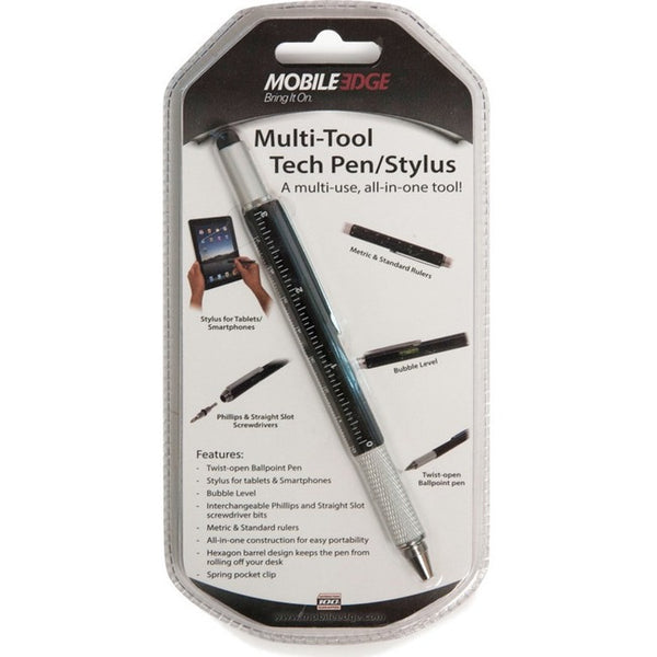 Mobile Edge Multi-Tool Tech Pen-Stylus (Black)