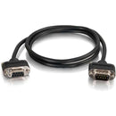 C2G 10ft Serial RS232 DB9 Cable with Low Profile Connectors M-F - In-Wall CMG-Rated - American Tech Depot