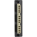 Black Box Standard Adapter Panel - Bronze Sleeve, (6) LC Duplex Pairs, Beige - American Tech Depot