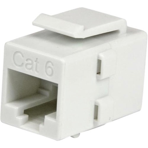 StarTech.com White Cat 6 RJ45 Keystone Jack Network Coupler - F-F - American Tech Depot