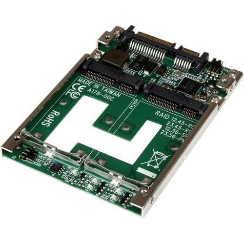 StarTech.com Dual mSATA SSD to 2.5" SATA RAID Adapter Converter - American Tech Depot